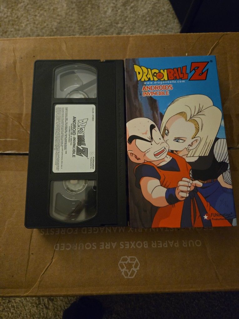 Dragon Ball Z VHS Tape "Androids - Invincible"