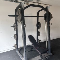 Smith Machine w/ Weights