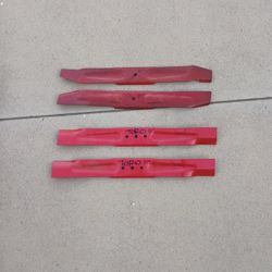 Four New Unused Lawnmower Blades 