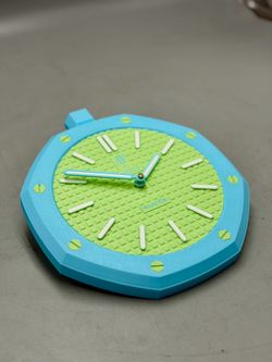 AP x Swatch - Wall Clock 3D Printed - Green & Blue