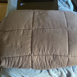 Gray weighted blanket