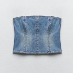 Zara Denim Top