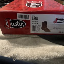 New Justin Tan Boots