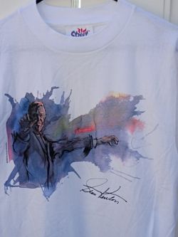 Vintage 1998 Watercolor T-Shirt Stan Kenton 31st Street Long Beach Jazz