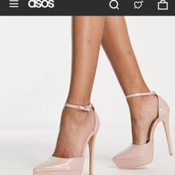 Pink Nude Heels Size 6 NIB