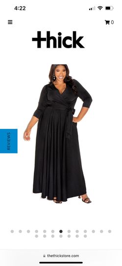 EVERYDAY SURPLICE SCUBA MAXI DRESS