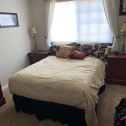 Bedroom Set: Bed Frame, Mattress, End Tables, Dresser