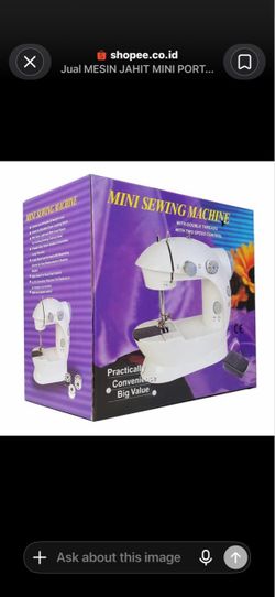 Mini Sewing Machine with Double Threads