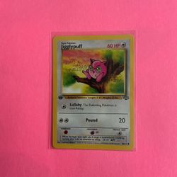 1st Edition Jigglypuff 54/64 Pokemon Card from the Jungle Set