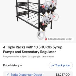 Shurflo 10 Bib Pumps And Rack Complete Set