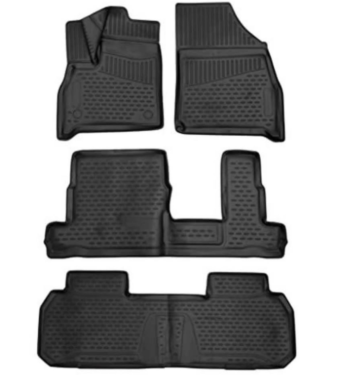 Fits 2024-2022 Hyundai Tucson Floor Mats Front & 2nd Row Seat Liner Set and Cargo Liner Trunk Set