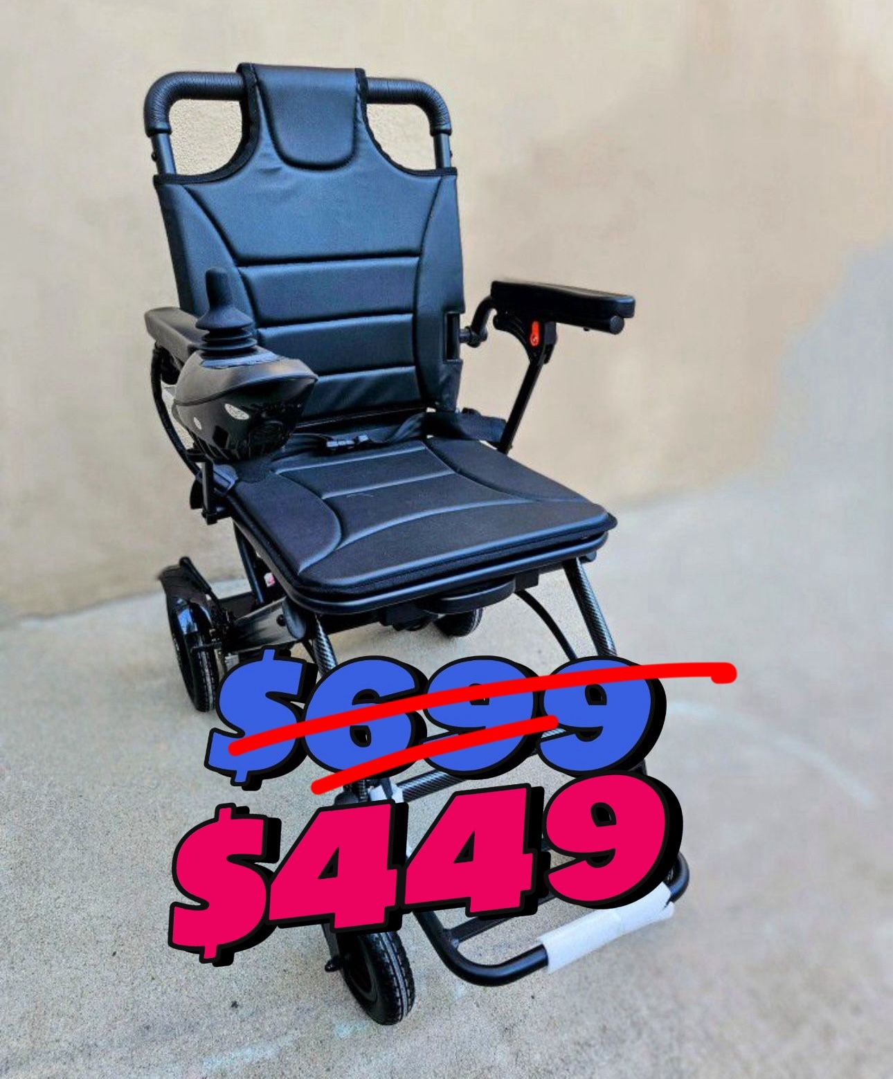 Lightweight Foldable Electric Wheelchair For Adult And Seniors