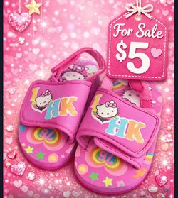 Hello Kitty Sandals -little Girls Size 9c