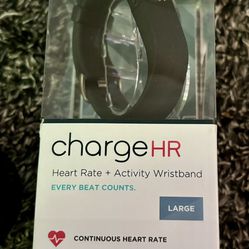 Brand New - Never Used Fitbit Charge HR Wireless Activity Wristband Black Large FB405Bkl $30 OBO
