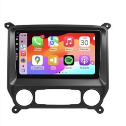Car Stereo Radio Chevrolet Silverado GMC Sierra 2014-2018 Wireless CarPlay Android Auto, Bluetooth GPS, 10 Inch Touchscreen Head Units, Backup Camera