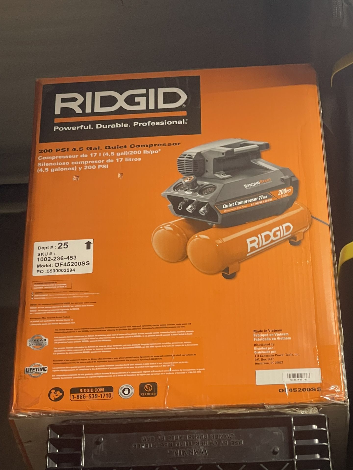 Ridgid Compressor 