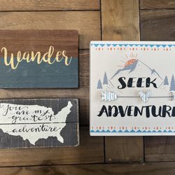 Little Wooden Adventure Decor For Wedding/ Nursery/ Photoshoot