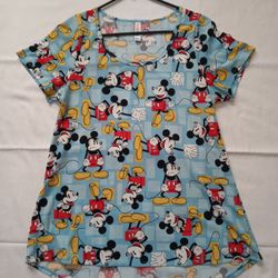 LuLaRoe Disney Mickey Mouse Short Sleeve Classic-T Size Medium 