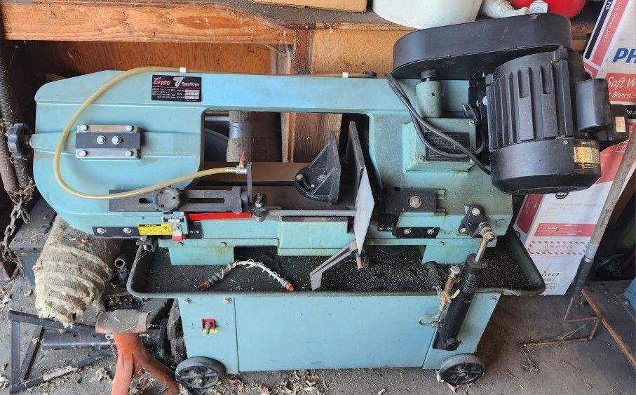 BANDSAW--ENCO 137-317-- Horizontal And Vertical Metal Cutting