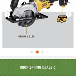 Dewalt 4 1/2” Atomic Saw (tool Only)