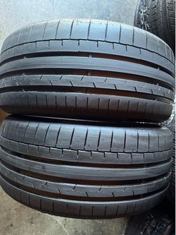 Pair of 255 40 20 Continental sport contact 6 tires