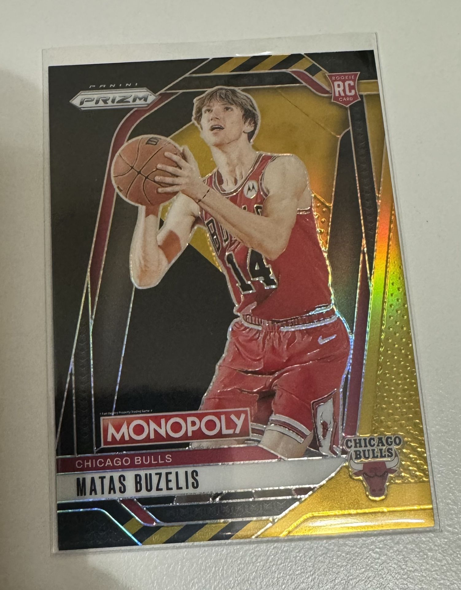 2024 Prizm Monopoly Matas Buzelis Black Gold 4/5 Rare