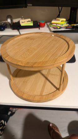 2 tier rotating beauty organizer