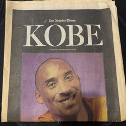 Kobe Bryant Tribute Bundle – 2020 Funeral Newspaper + Magazines + Upper Deck Cards 