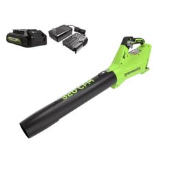 Brand New Greenworks 24V Cordless Leaf Blower 320 CFM 90 MPH 2Ah Battery & Charger New
