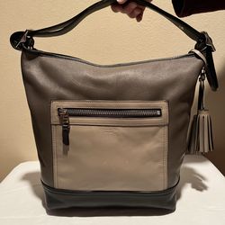 Coach Legacy Color Block Large Carry All Tote Duffle Bag