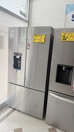 3 DOOR, STAINLESS STEEL KITCHENAID REFRIGERATOR PRICE NEGOTIABLE
