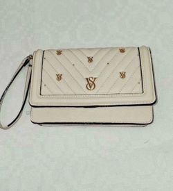 Victoria's Secret Biscotti Stud Tech Wristlet Cream
