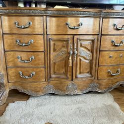 Cajonera Con Su Espejo Pura Madera Buena