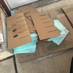 Moving Boxes For Dishes And Glasses (2 of Each) Plus Other Boxes