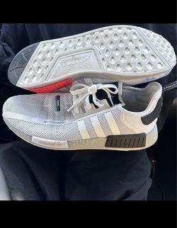 NMD size 14 white adidas sneakers