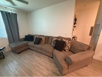 Beige sectional