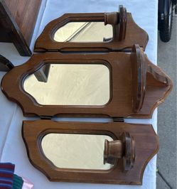 Vintage Wooden Mirror