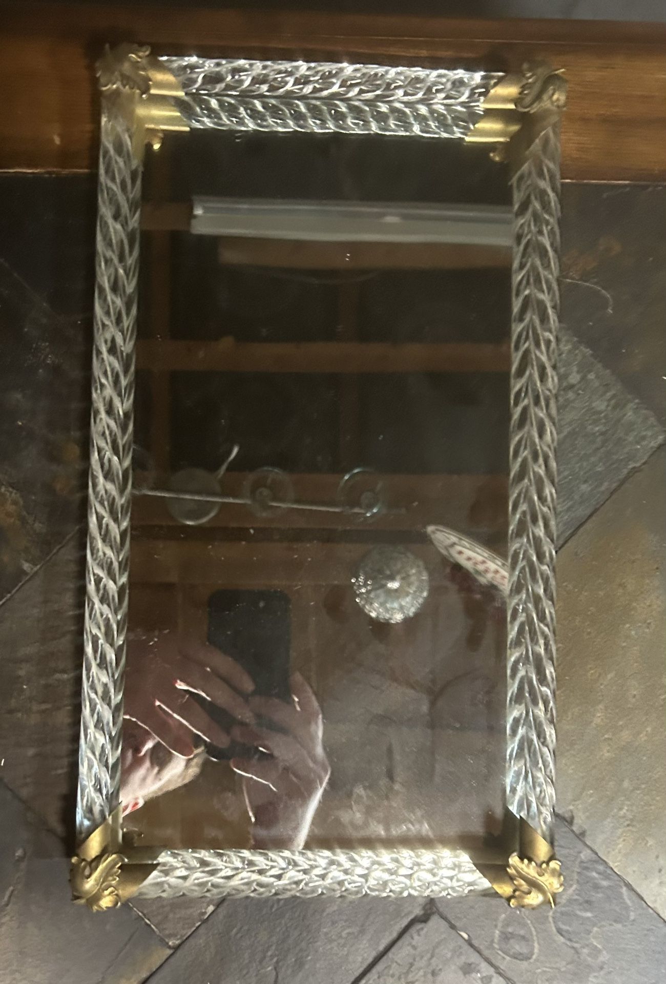 Glass Mirror Tray