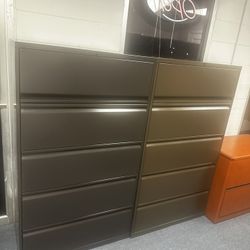 OFFICE/HOME FILE CABINET 5 DRAWERS LATERAL METAL FILE 