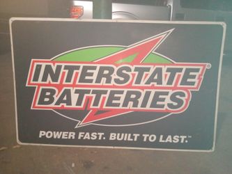 INTERSTATE BATTERIES SIGN $100 OBO