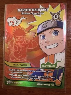 SDCC 2026 Naruto Mythos TCG Naruto Uzumaki Shadow Clone Jutsu Promo Card IN HAND