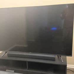 “58” Inch 4K Ultra HD Roku Smart TV with SoundBar