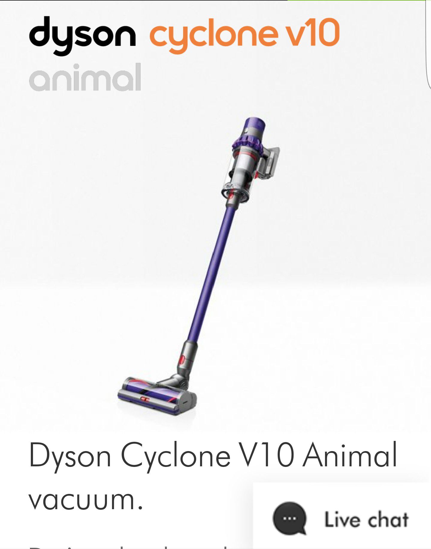 Dyson cyclone V10 Animal Vacuum