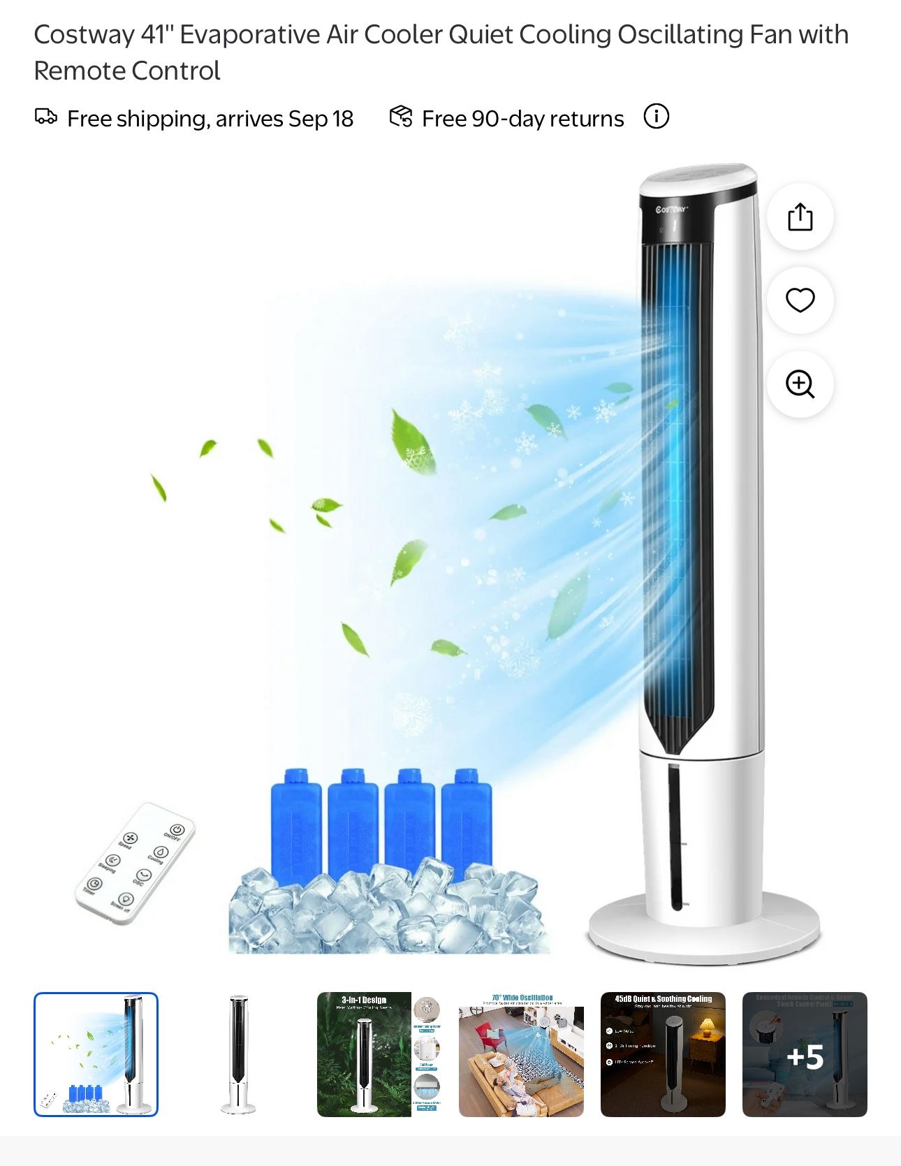 41 evaporative Tower Fan 