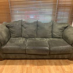 Two Identical Green Couches - DuraPella