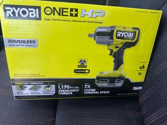 Ryobi 1/2 impact wrench hp combo  top of line new in modesto serious buyers please ((don’t ask if still availableeeee ??
