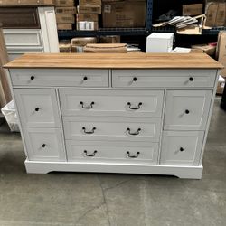 9 Drawer’s Dresser, 55 Inch  TV Stand 