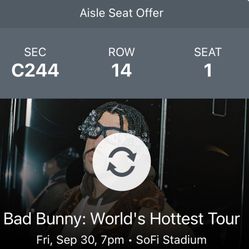 BAD BUNNY TICKETS 9/30