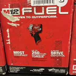 Milwaukee M12 Fuel Brushless Cordless Stuby 3/8in. Impact Wrench