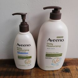 Aveeno Body Wash & Lotion